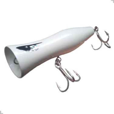 Imagem de Isca Poopó 180 da Dojô Popper artificial 18cm pesca oceânica, Perola