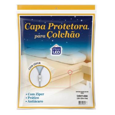 Imagem de Capa Protetora de Cochão c/ Zíper - Solteiro - Plast Leo