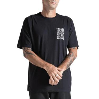 Imagem de Camiseta Volcom Radiation Preta, GG, Preto