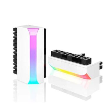 Imagem de Adaptador Conector 90 Argb Atx 24 Pinos Fonte Placa Mãe Rgb - Genérica