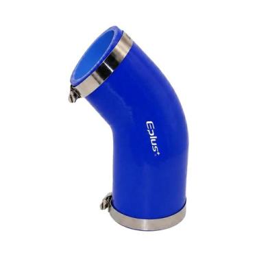 Imagem de Adaptador De Mangueira Redutora De Silicone Azul 45 Graus Universal Pa