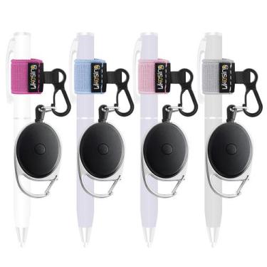 Imagem de Porta-Caneta Retrátil Likesing 70 cm  Kit com 4 Cordões Elásticos