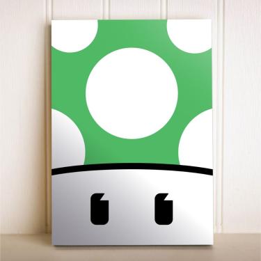 Imagem de Placa Decorativa Video Game Cogumelo 1UP Super Mario
