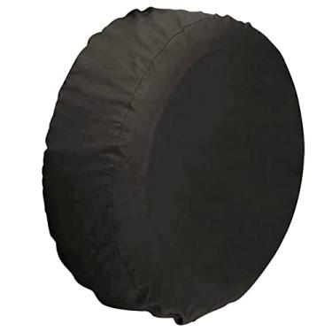 Imagem de yeacher Capa de pneu sobressalente de 32 x 12 polegadas Capas de pneu de automóvel de tecido Oxford protetor à prova de poeira impermeável para veículos utilitários esportivos Capa para pneus de carro
