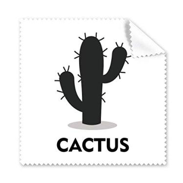 Imagem de Pano de limpeza de cacto verde para suculentas planta pano de limpeza de tela de telefone limpador de óculos 5 peças