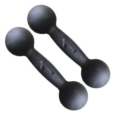 Imagem de Kit 2 Halteres De 1 Kg Pintados De Ferro Fundido - Fitness