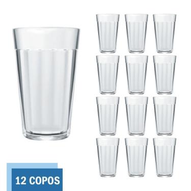 Imagem de Kit 12 Copo Americano Vidro Long Drink 345ml Cristal Nadir