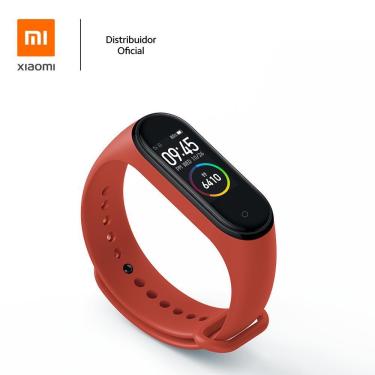 Imagem de Bracelete de silicone para pulseira inteligente Mi band 3 / 4, Laranja