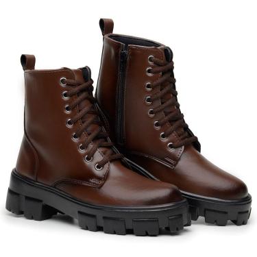 Imagem de Bota Coturno Feminino Montaria Cano Curto