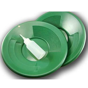 Imagem de Lote de panelas de ouro verde de 5 a 25 cm com moldura de encaixe de garrafa - Prospecção de Kit - Nuggets-Fine Gold-River-Camping-Gravel-Black Sand-Concentrates-Clean Up-10 polegadas-