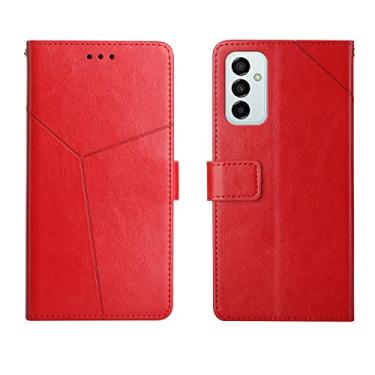 Imagem de Casos protetores de celular Para Samsung Galaxy M23 Y costura horizontal capa de couro de flip de flip