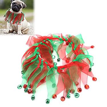 Imagem de Zerodis Tutu de frango para galinhas, saia colorida para animais de estimação, vestido combinando vermelho e verde para decoração de festivais de frango (tipo Natal)