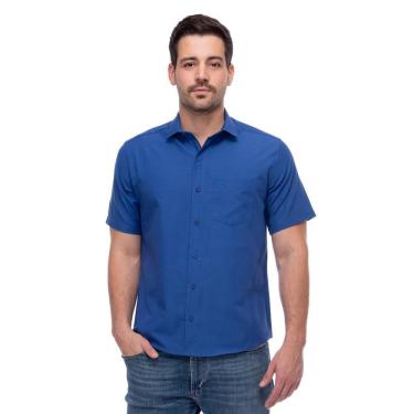 Imagem de Camisa Social Manga Curta Slim Teodoro Masculina Leve