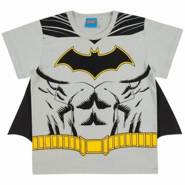Imagem de Camiseta Bebê Batman Com Capa Removível Kamylus 2251