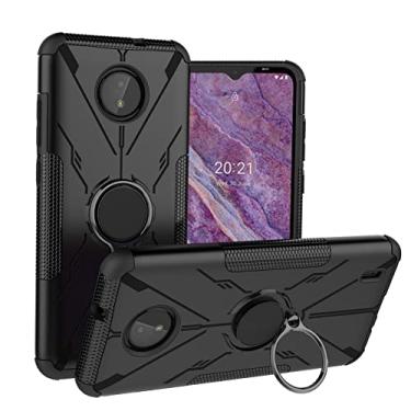 Imagem de For Nokia C10 / C20 Bear Shockproof PC + TPU Phone Protective Case with Ring Holder
