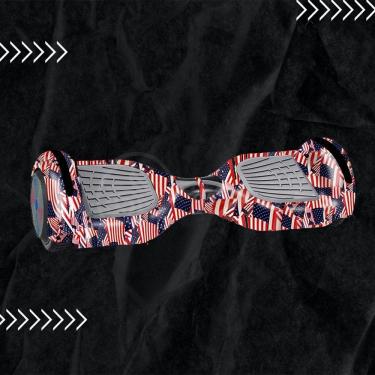 Imagem de Hoverboard Esporte Skate Elétrico Adesivo America - Usa Nº19