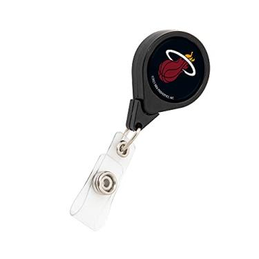 Imagem de Miami Heat NBA Team Suporte de crachá retrátil clipe de bilhete ID do carretel