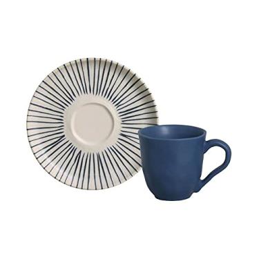 Imagem de Porto Brasil Conjunto com 6 Xícaras de Café com Pires Bio Stoneware Elemento 120ml