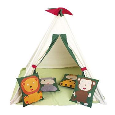 Imagem de Kit Oca Cabana Divertida com Almofadas - Tecido - Colorido - 3145 - Carlu