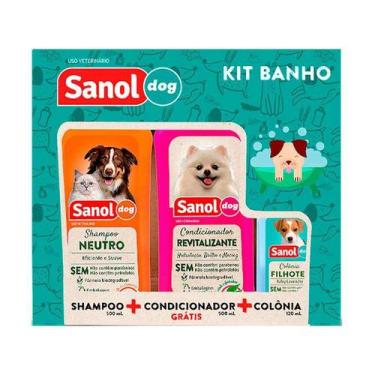Imagem de Kit Sanol Dog De Shampoo, Colônia E Condicionador