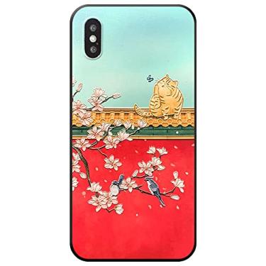 Imagem de Capa de telefone Cidade Proibida Estilo Chinês para iPhone XS MAX XR X 8 7 Plus 11 12 13 14 Pro Max Capa Traseira Em Relevo, 9, para Iphone 8