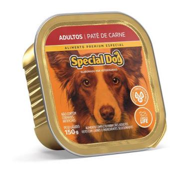 Imagem de Special Dog Patê Cães Adultos Sabor Carne 150 G - Special Dog - Contém