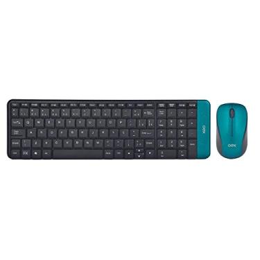 Imagem de OEX Combo Teclado e Mouse sem fio 1200 DPI Blend TM404 - Verde
