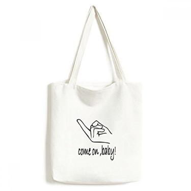 Imagem de Bolsa preta Seduce personalizada para gestos, bolsa de compras, bolsa casual