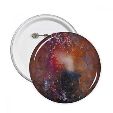 Imagem de Flower Story XJJ Pintura a óleo Pinos Redondos Emblema Decoração Roupas 5 peças Presente