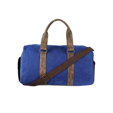 Imagem de Mala de Mão Bolsa Transversal de Lona Lenna's A014 Azul