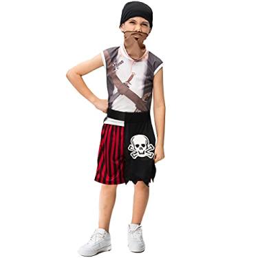 Fantasia Pirata Jack Infantil Curto