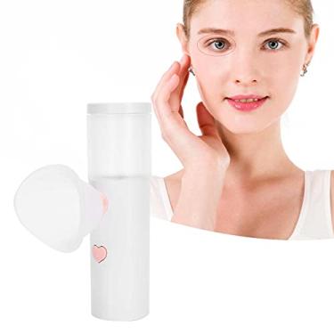 Imagem de Pulverizador de olhos portátil, pequeno pulverizador de olhos USB para escritório ao ar livre (branco, tipo de torre inclinada)