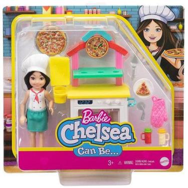 Imagem de Boneca Barbie Chelsea Pizzaiola Mattel Gtr88/Gtn63