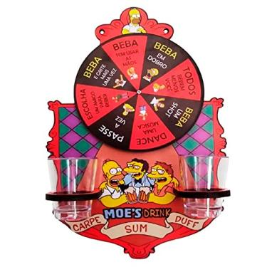 Imagem de Pingometro Placa Jogo Roleta Shot Simpsons - Taberna do Moe´s