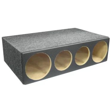 Imagem de Caixa Vazia para 2 Cornetas e 2 Tweeters Retangular Acarpetada