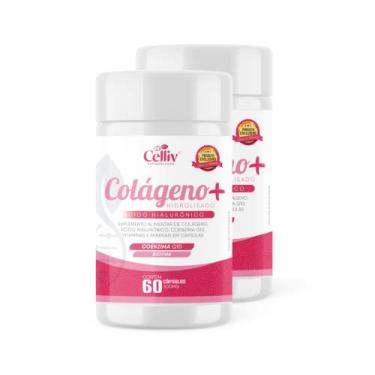 Imagem de Kit Com 2 - Colágeno Hidrolisado + Ácido Hialurônico + Coenzima Q10 + Biotina 60 Cáps 500mg