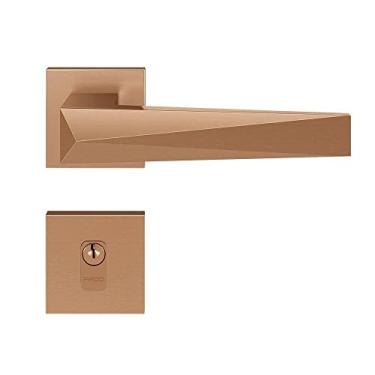 Imagem de Fechadura Zamac Ascot Roseta Quadrada 55mm Externa Pado