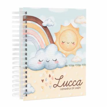 Imagem de CADERNETA DE VACINAÇÃO PERSONALIZADA CHUVA DE AMOR MENINO