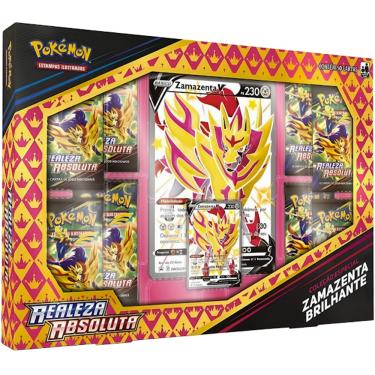 Lata Pokémon Zamazenta V Lendas de Galar - Copag - Deck de Cartas