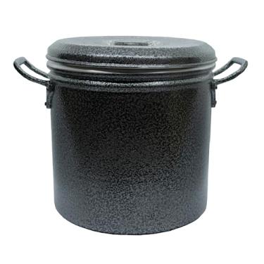 Imagem de Caldeirão Panela Em Aluminio Craquelado N 30 Linha Hotel 20 Litros Visual Diferenciado Para Sua Cozinha Doméstica Profissional Merenda Escolar Lanchonete Bares Reustaurante