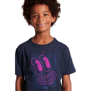 Imagem de Infantil - Camiseta Mini Olha Pai Exclusivo Reserva Mini Azul Marinho  menino