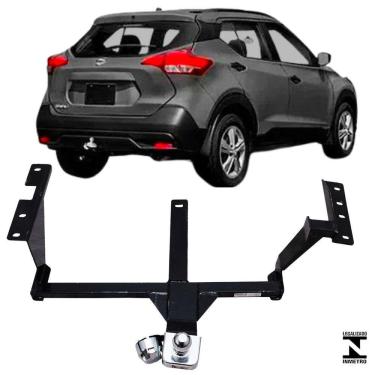 Imagem de Engate Reboque Rabicho Fixo Kicks 2022 a 2023 G2 500Kg