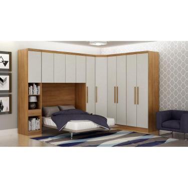 Imagem de Modulado Completo Casal 6 Portas 6 Gavetas - Linea-Cumaru/Fendi - Móveis Novo Horizonte