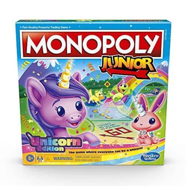 Imagem de Jogo de tabuleiro MONOPOLY Junior Unicorn Edition para 2-4 j