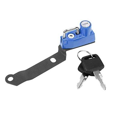 Imagem de Bloqueio De Capacete Para Motocicleta, Bloqueio De Capacete De Liga De Alumínio, Bloqueio De Capacete De Motocicleta Em Liga De Alumínio, Chaves De Gancho Para MT25 MT03(blue)