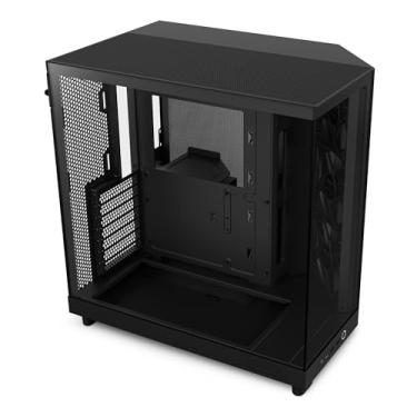 Imagem de NZXT H6 Flow (2023) Estojo compacto de câmara dupla ATX - CC-H61FB-R1 - todo preto