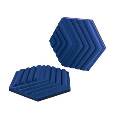 Imagem de Painéis Acusticos Elgato Wave Panels, Conjunto Inicial, 6 painéis, 491x426mm, Azul - 10AAL9901