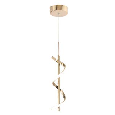 Imagem de Pendente Espiral Dourado 37cm Led 10W 4000K Bivolt