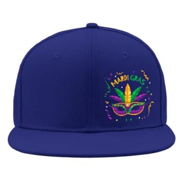 Imagem de Bonés de beisebol Mardi gras 4 bonés de caminhoneiro para adolescentes retrô snapbacks, Azul, Tamanho Único