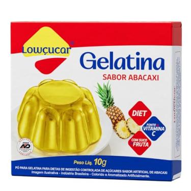 Imagem de Gelatina Lowcucar Sabor Abacaxi 10g